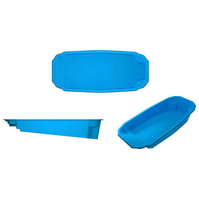 Acapulco fiberglass pool rendering