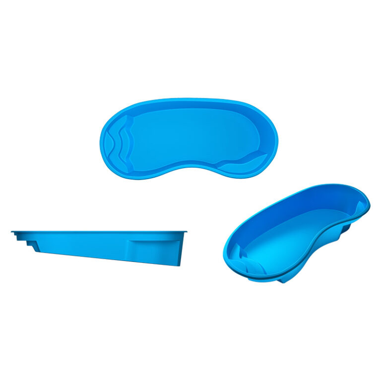 Caspian fiberglass pool rendering