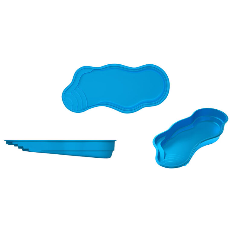 Moroccan fiberglass pool rendering