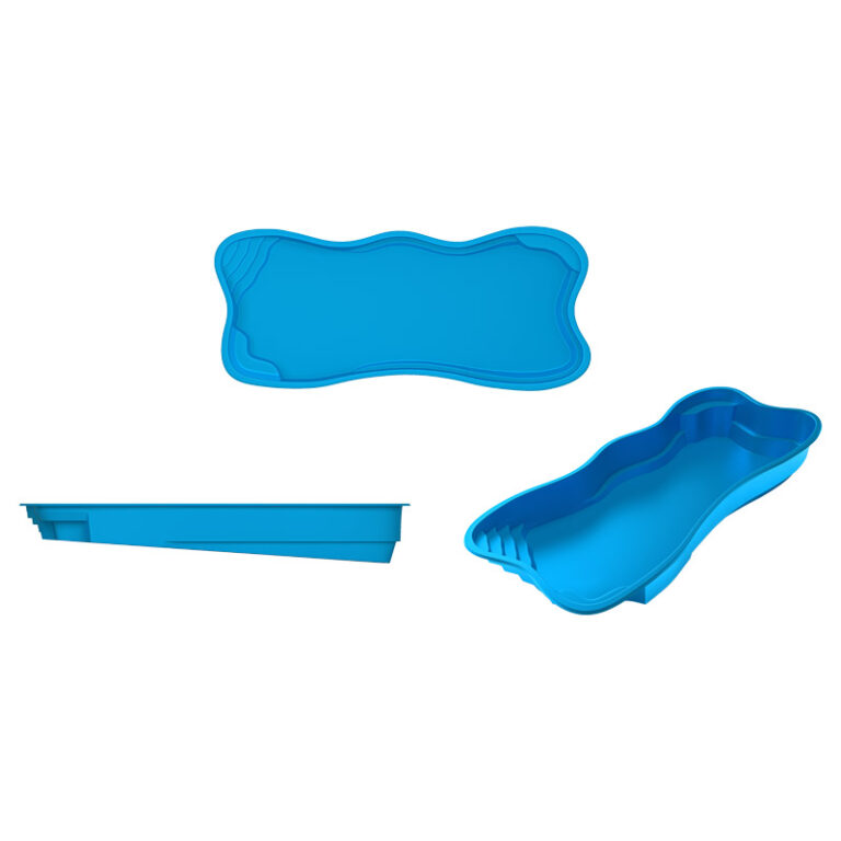 Paradise Bay fiberglass pool rendering