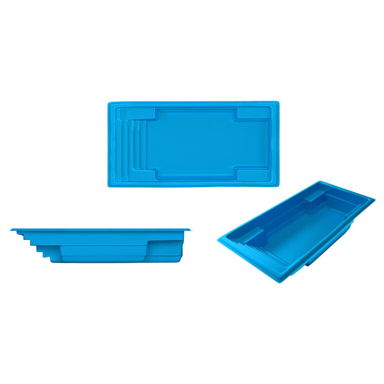 Seaside fiberglass pool rendering