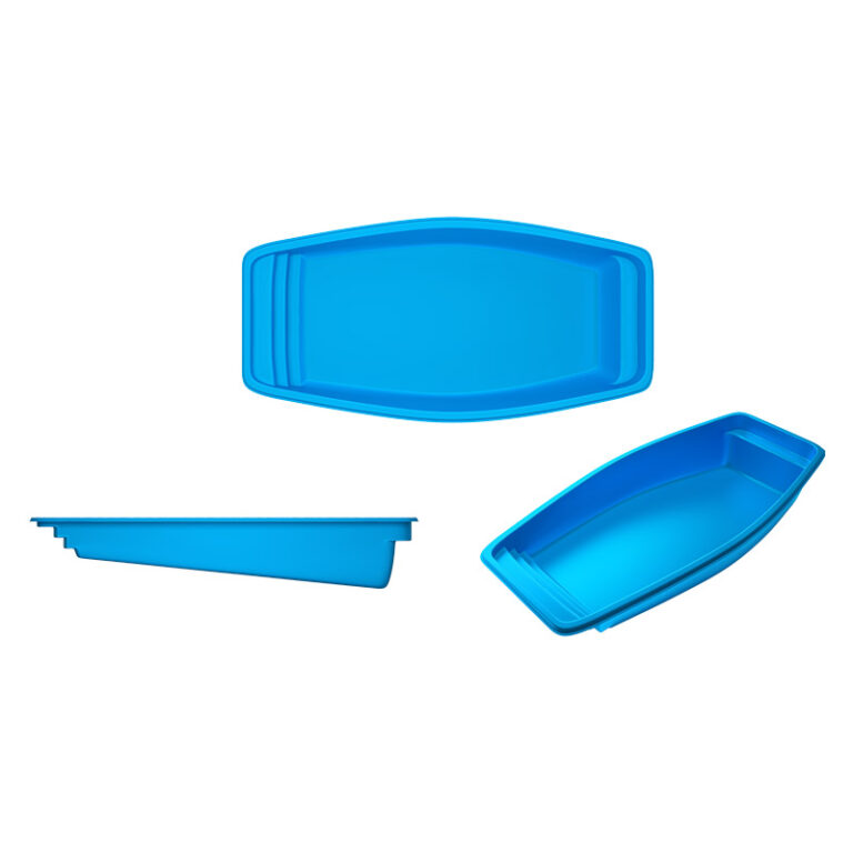 Sunset Cay fiberglass pool rendering