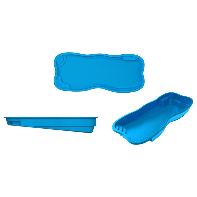 Tahiti fiberglass pool rendering