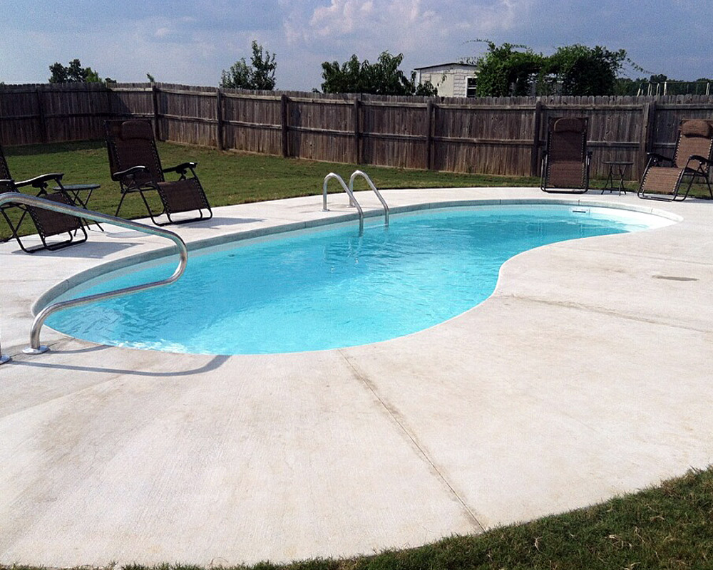 Caspian fiberglass pool small