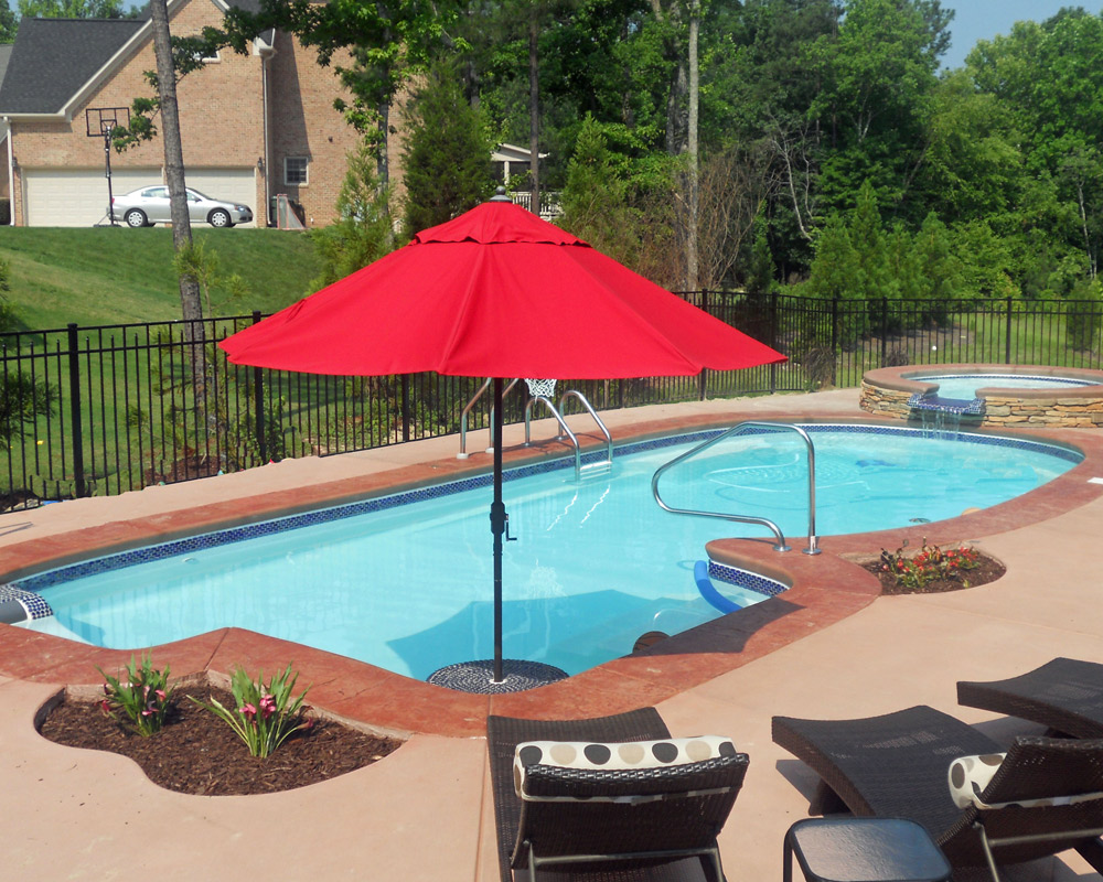 Key Largo fiberglass pool vs concrete