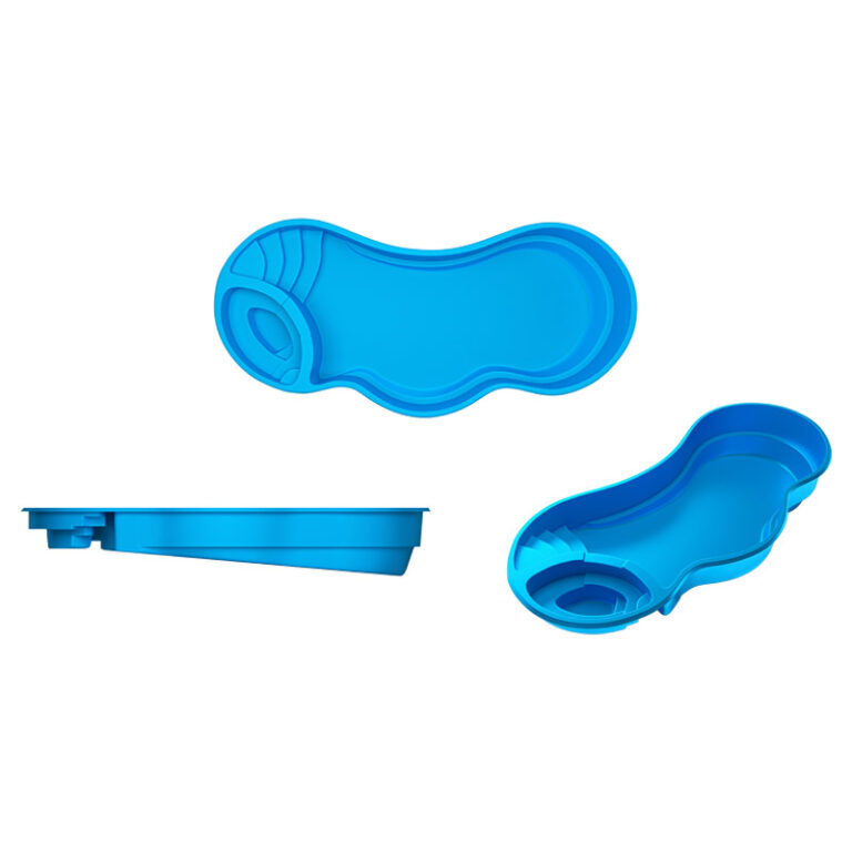 Cascade fiberglass pool rendering