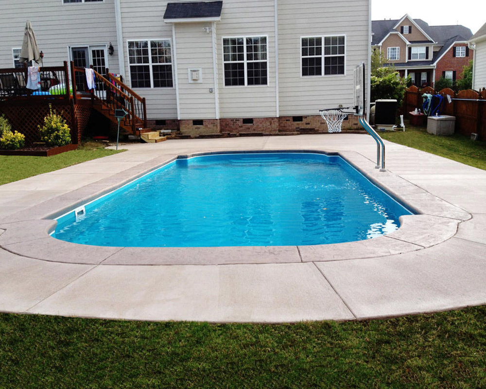 Riviera Roman Fiberglass Pool – Classic, Durable Design for Your Backyard