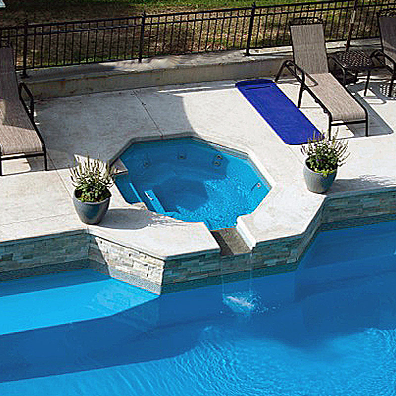 7 ft Octagon Spillover Spa