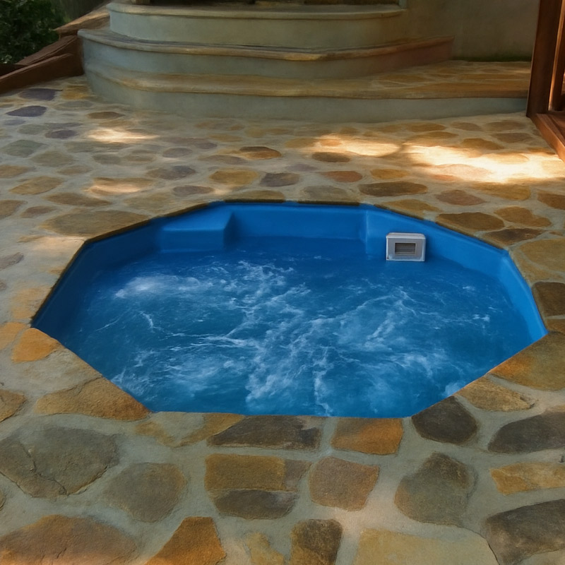 7ft Octagon Fiberglass Spa