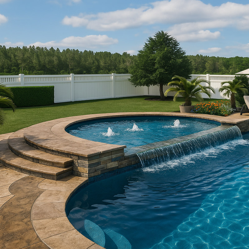 TL8 Tanning Ledge for sale by Tallman Pools