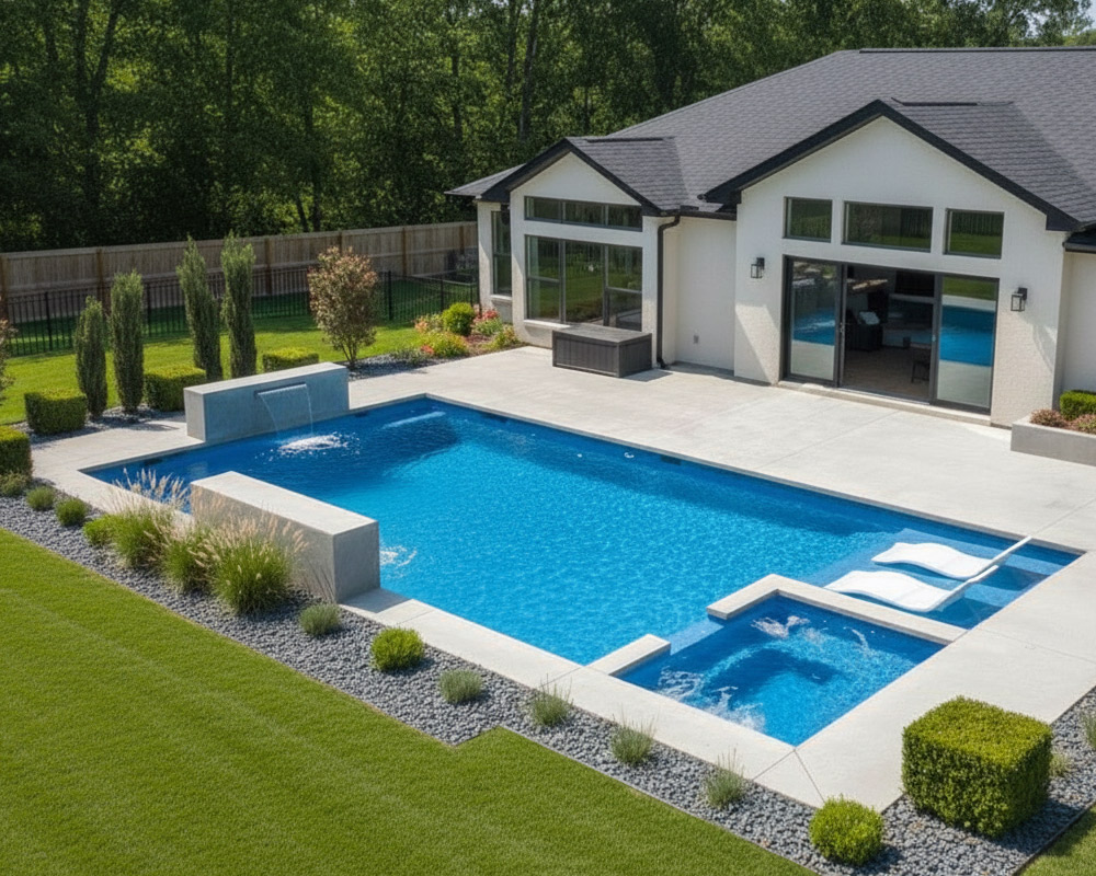 Spartan 16 fiberglass pool