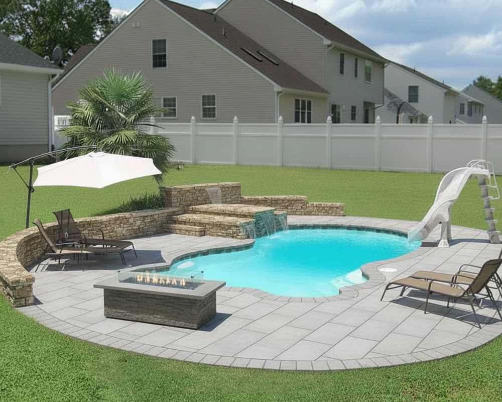 assisted pool install process from Tallman Pools