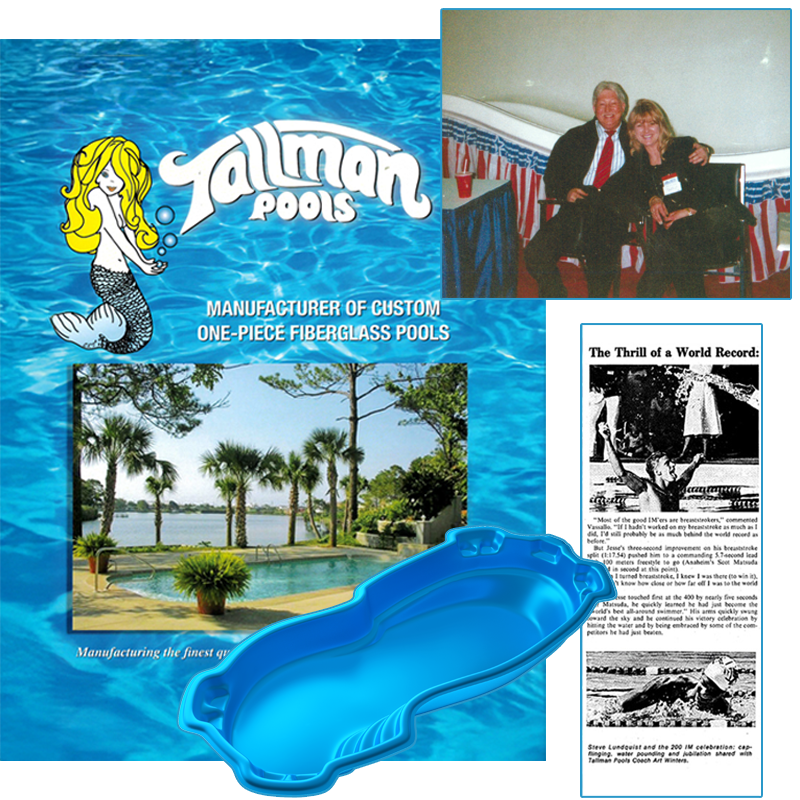 1980s company history with Tallman swimming pools