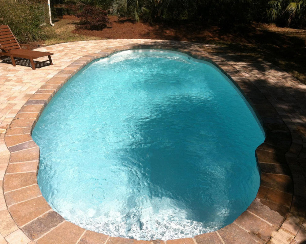 fiberglass pools Montgomery backyard